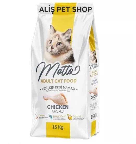 Motto Yetişkin Kediler İçin Tavuklu Kuru Mama 15 Kg