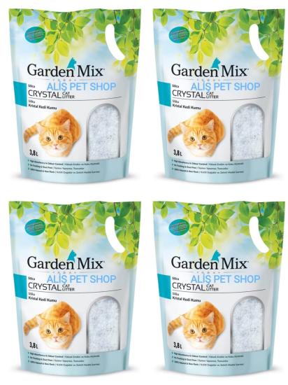 Gardenmıx Sılıca Kedi Kumu 1.4 Kg - 3.8 L X 4 ADET