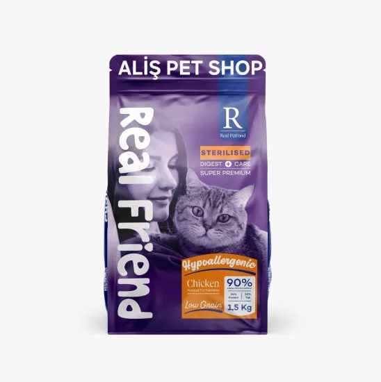 Real Friend Digest Care Tavuklu Kısırlaştırılmış Kedi Maması 1.5 Kg