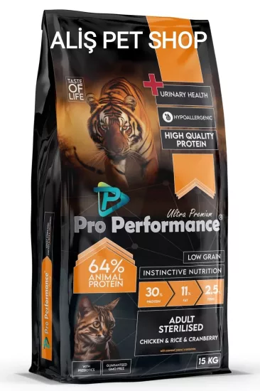 Pro Performance Kısırlaştırılmış Tavuk Etli Kedi Maması 15 kg