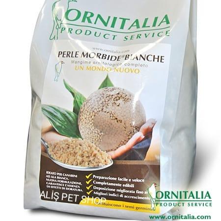 Ornitalia Perle Morbide Kuş Maması Nemlendiricisi Bianco 9 Kg