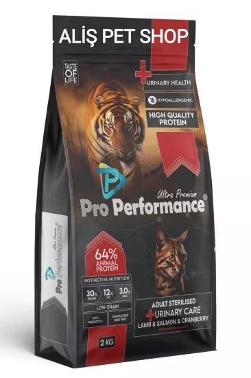 Pro Performance Kızlıcıklı Kuzulu Karidesli ve Somonlu Kısırlaştırılmış Kedi Maması 2kg