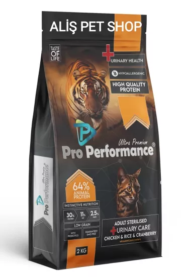 Pro Performance Kısırlaştırılmış Tavuk Etli Kedi Maması 2 kg