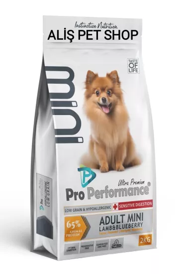 Pro Performance Kuzulu ve Yaban Mersinli Küçük Irk Yetişkin Köpek Maması 2 Kg