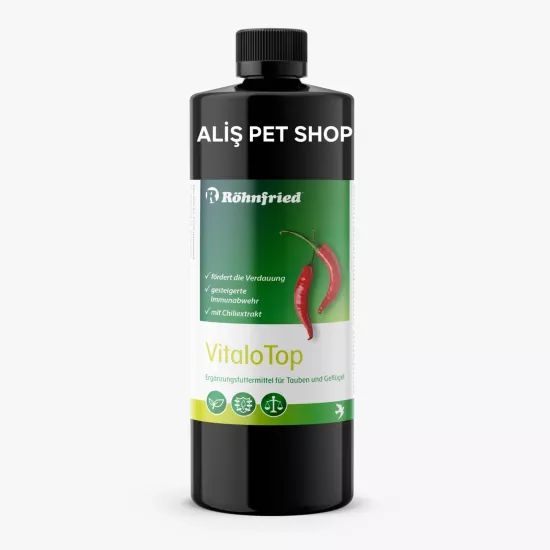 VitaloTop - 500 ml - acı biber, ısırgan otu ve biberiye içeren, yarış güvercinleri için optimize edilmiş bitki özü karışımı