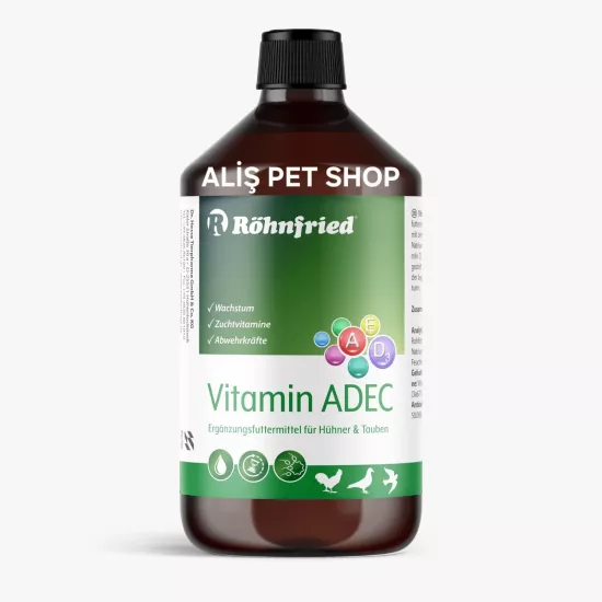 ADEC Vitamini - 1000 ml - tavuk, güvercin ve kümes hayvanları için vitamin konsantresi, yem takviyesi