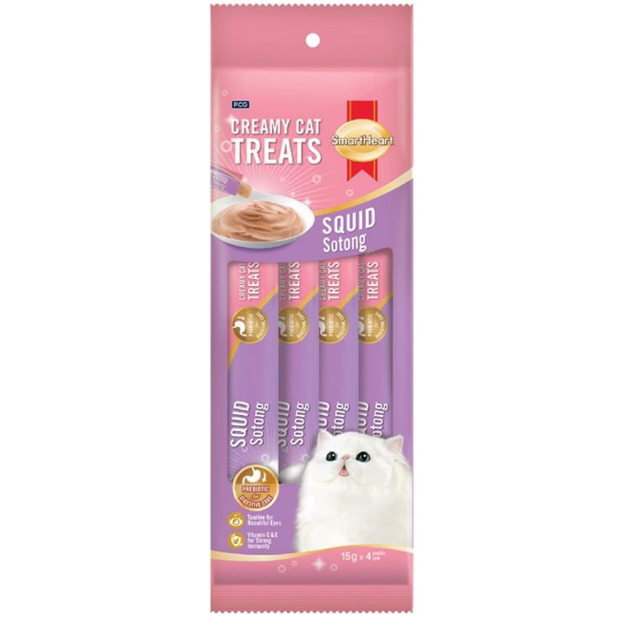 SmartHeart Kalamarlı Krema Kedi Ödülü 4x15 gr
