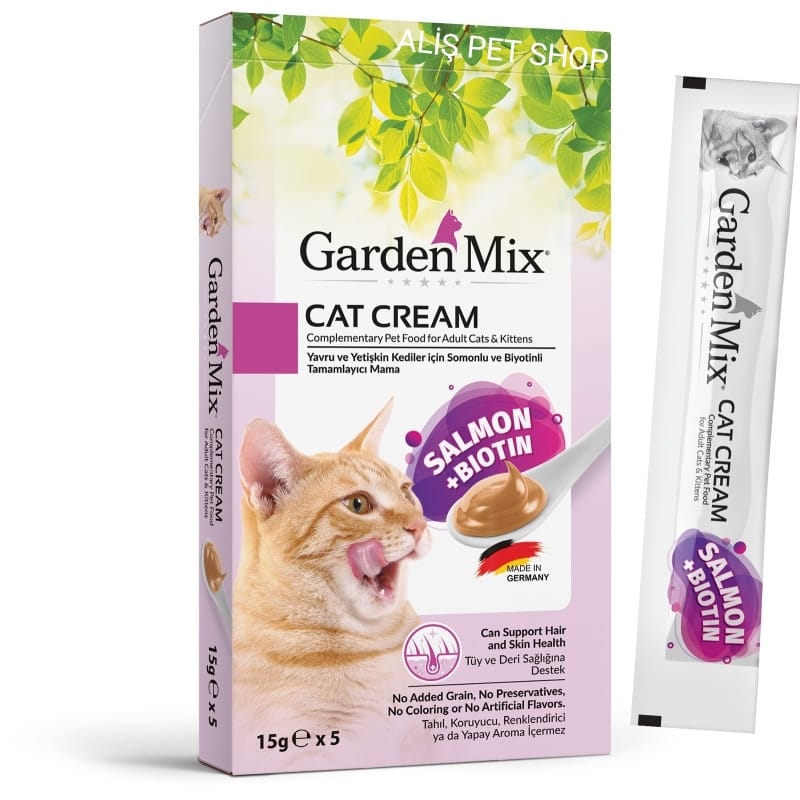 Gardenmix Somon Biotin Krema Kedi Ödülü 5 Li 15 Gr