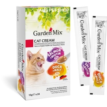 Gardenmix Xxl Somon Biotin Ve Ördek Malt Krema Kedi Ödülü 24 Lü 15 Gr