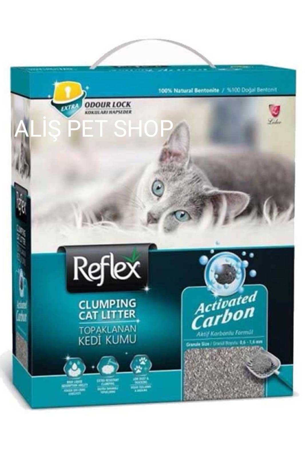 Reflex Aktif Karbonlu Süper Hızlı Topaklanan Kedi Kumu 10lt