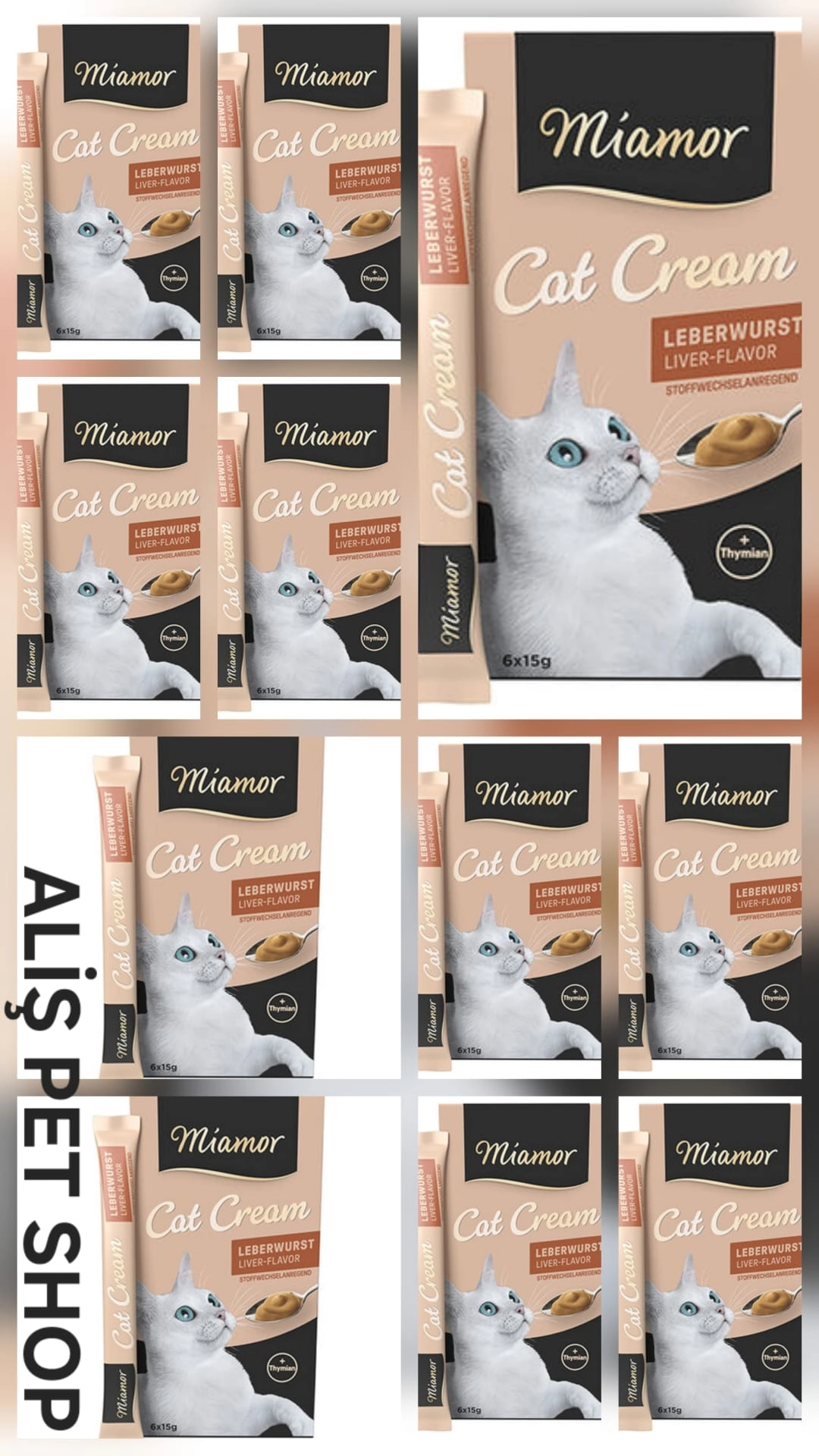 Mıamor Cream Ciğerli Kedi Ödülü 6x15 G 11 Adet
