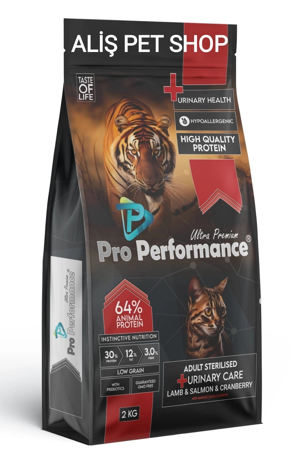 Pro Performance Kızlıcıklı Kuzulu Karidesli ve Somonlu Kısırlaştırılmış Kedi Maması 2kg