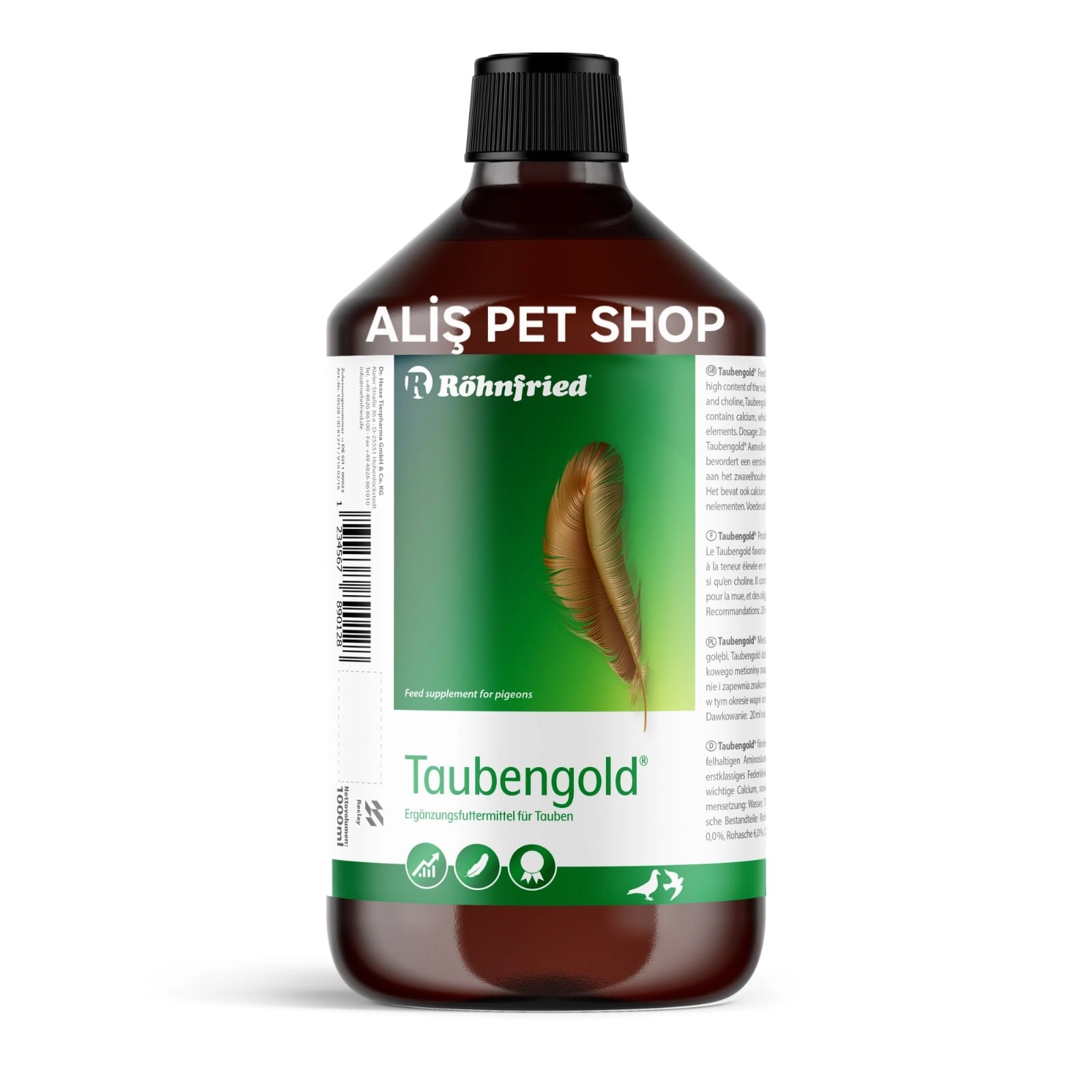 Röhnfried Taubengold Tüyler İçin Özel Vitamin 1 Lt